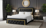 ATKINS Black & Gold 54" Height Bed