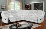 AVIATOR White 115" Wide Reclining Sectional