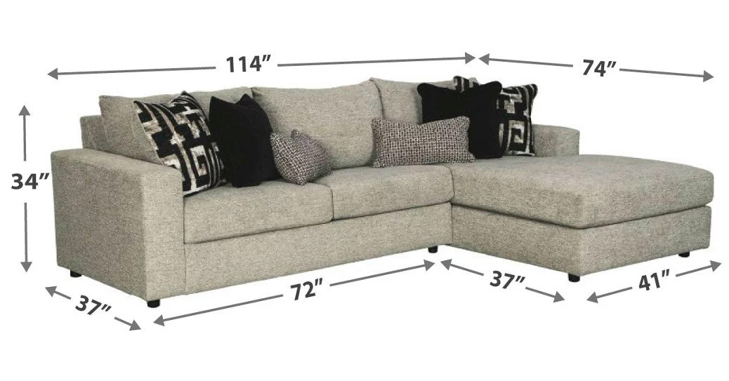 AZALEA 114" Wide Sectional