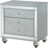AZURA Silver 28" Wide Nightstand