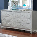 AZURA Silver 62" Wide Dresser
