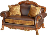 ACKERLEY Leather 64" Wide Loveseat