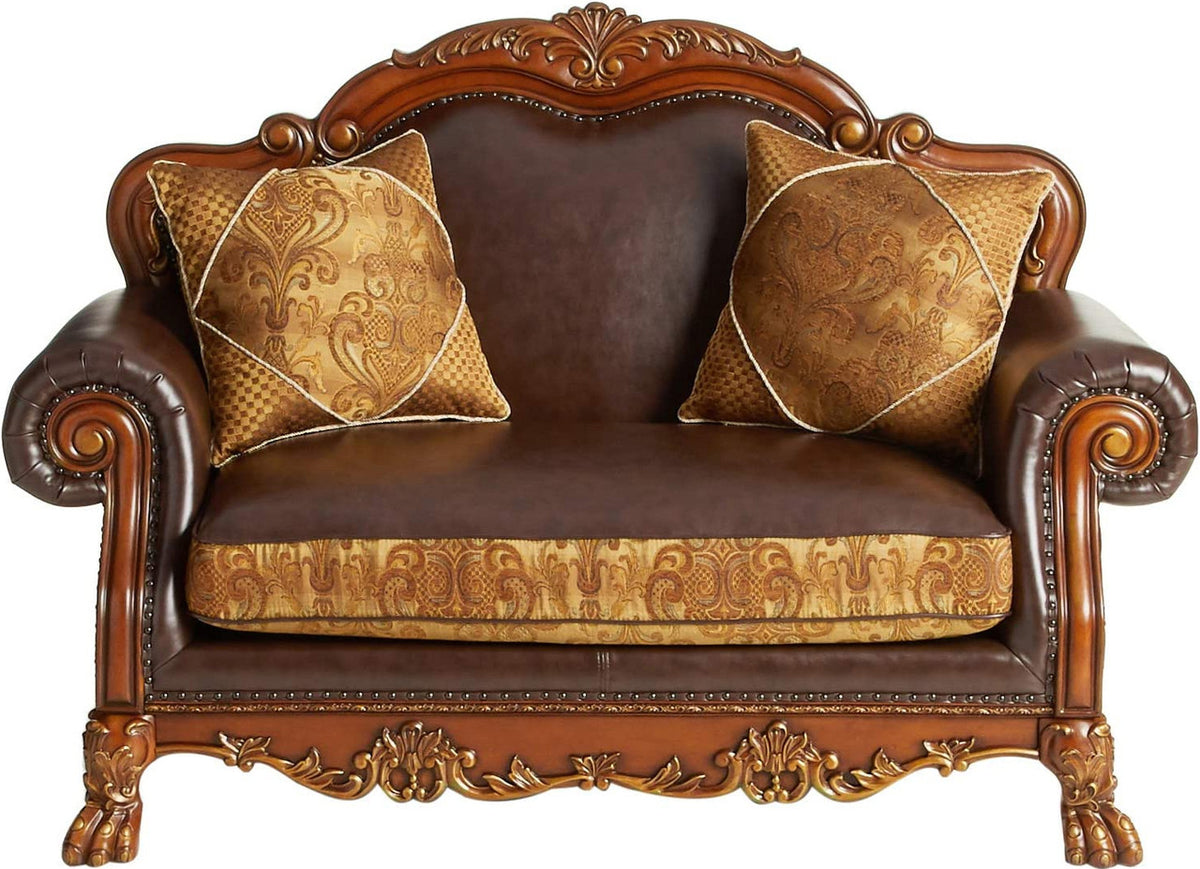 ACKERLEY Leather 64" Wide Loveseat