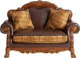 ACKERLEY Leather 64" Wide Loveseat