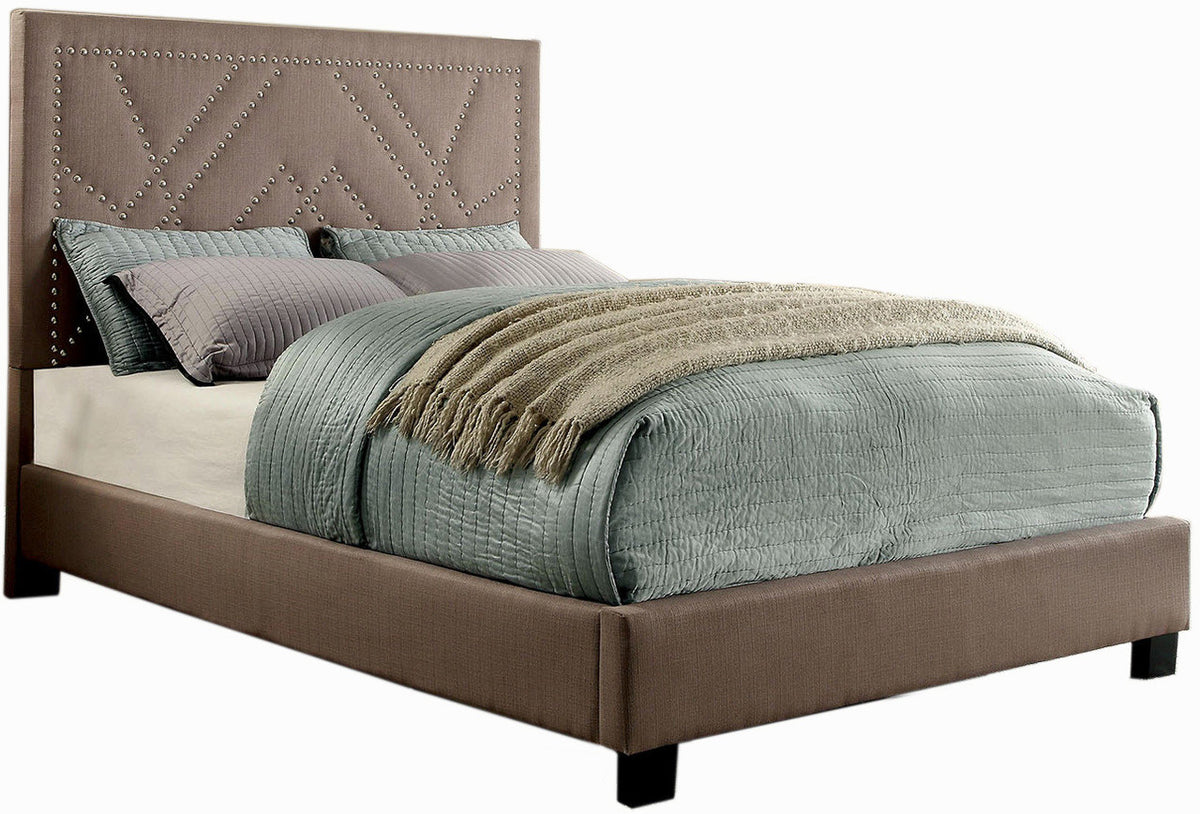 Adara Light Brown Platform Bed