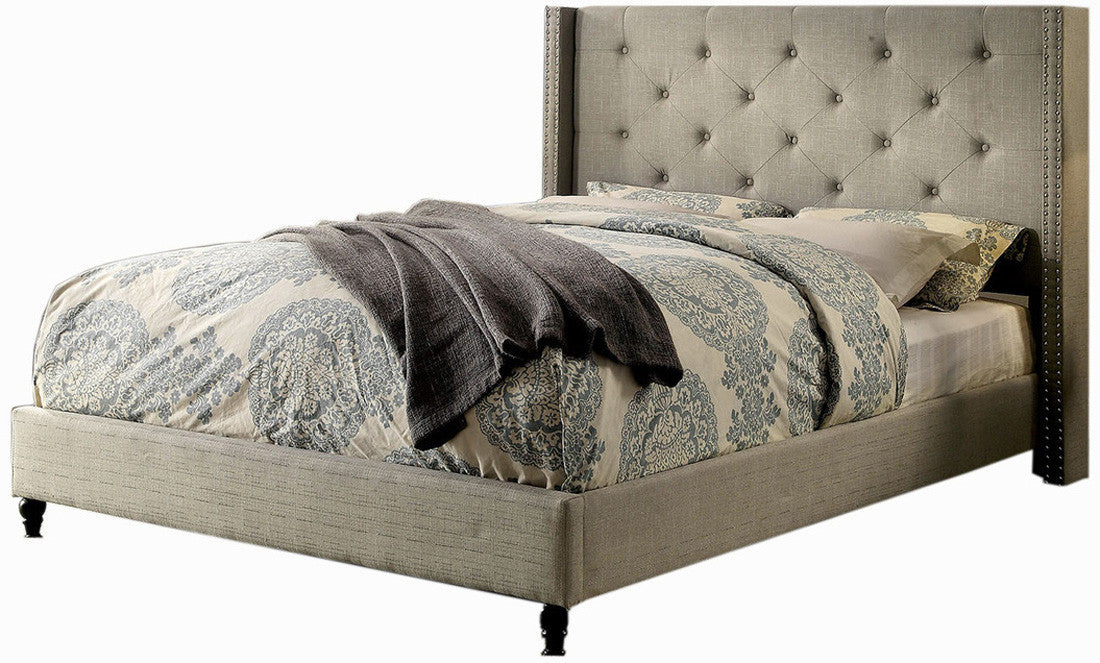 Adelphie Warm Gray Bed