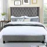 ADITA Gray Platform Bed