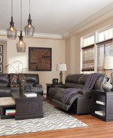 Admiral Top-Grain Leather Reclining Loveseat