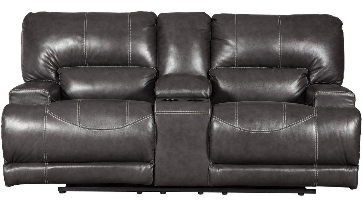 Admiral Top-Grain Leather Reclining Loveseat