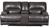 Admiral Top-Grain Leather Reclining Loveseat