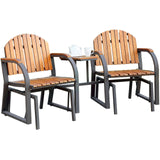 ADRIEL 77" Wide Rocking Chair Set