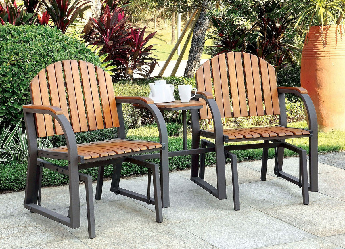 ADRIEL 77" Wide Rocking Chair Set
