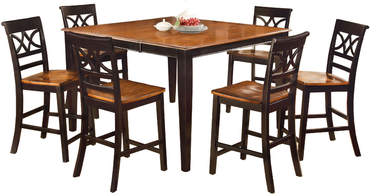 AKIMA Black 7 Piece Dining Set