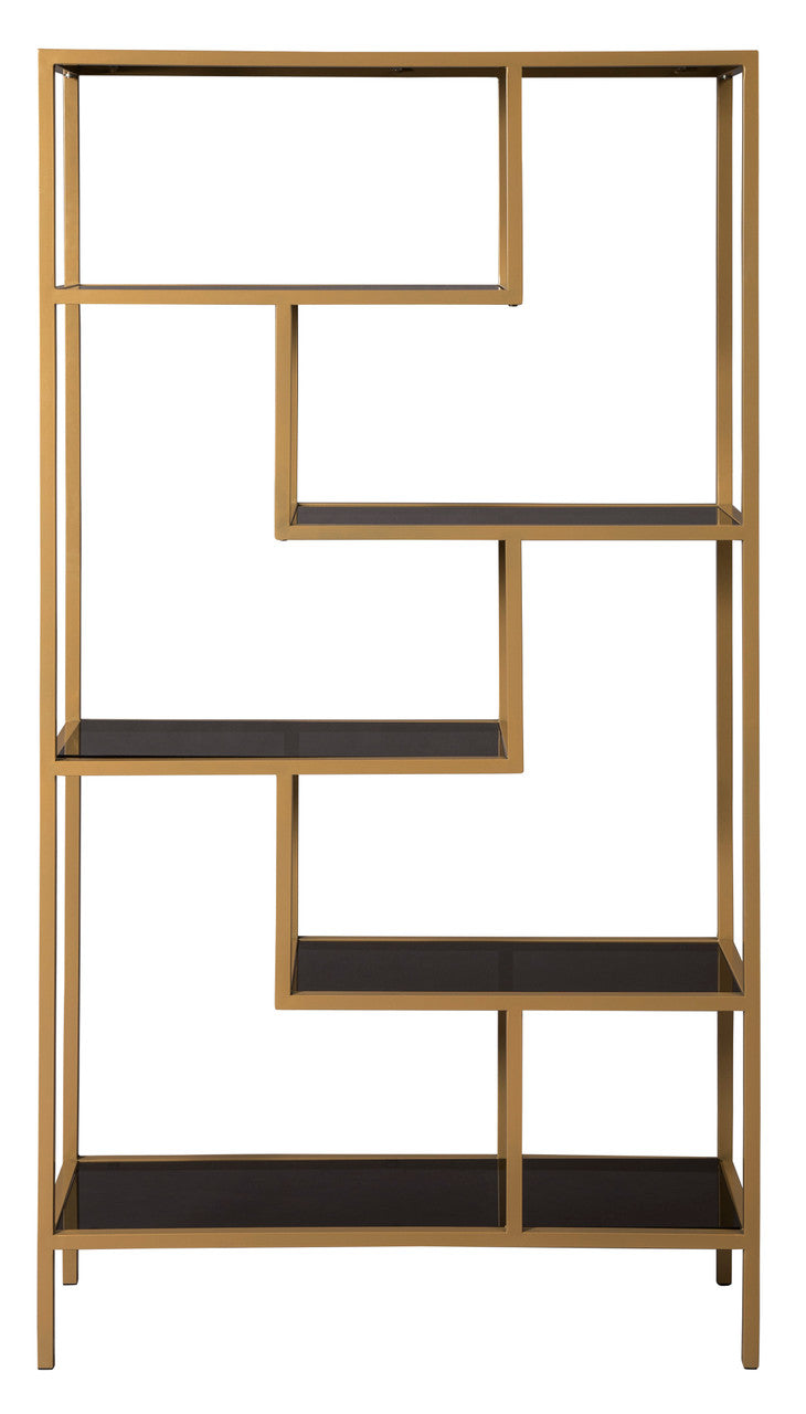 CHASEN Gold 36" Wide Bookcase