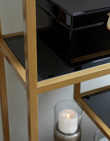 CHASEN Gold 36" Wide Bookcase