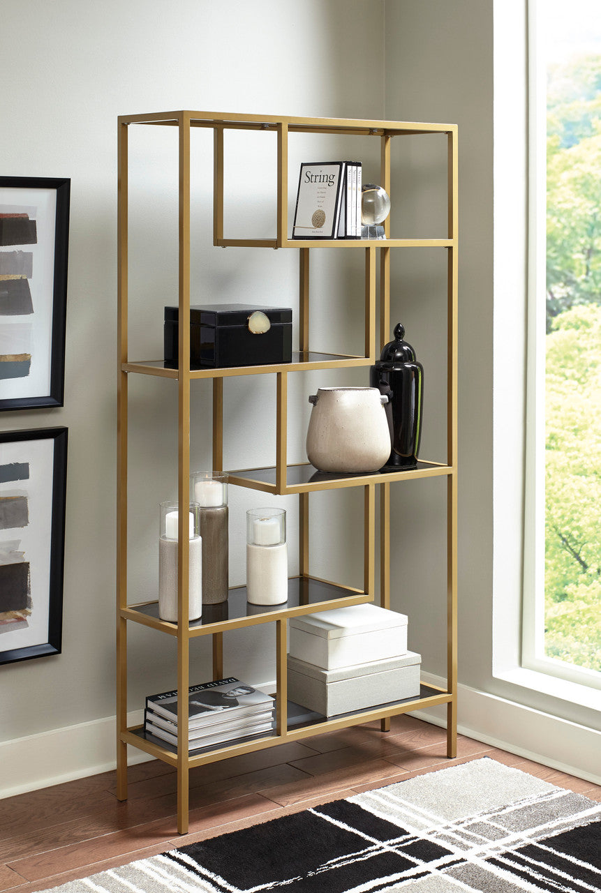 CHASEN Gold 36" Wide Bookcase