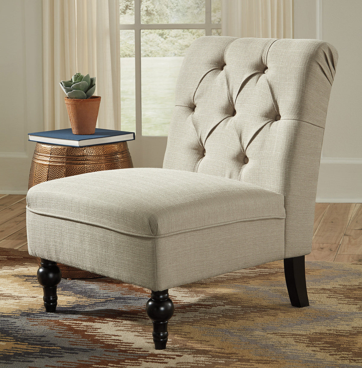 ALEJANDRA Beige Accent Chair