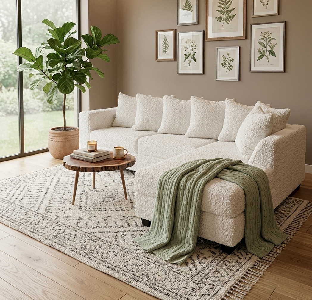 Alena Cream 2PC Sectional
