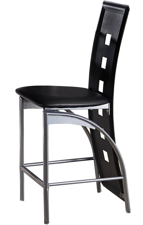 ALEXA Black 5 Piece Counter Height Set