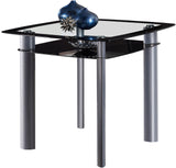 ALEXA Black 5 Piece Counter Height Set