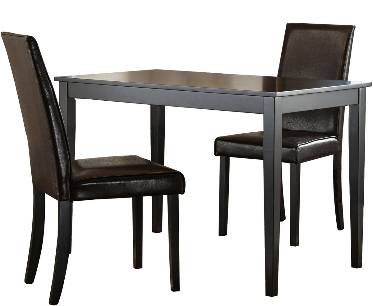 ALFREDO Brown 3 Piece Dining Set