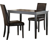 ALFREDO Brown 3 Piece Dining Set