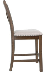 ALPINE Brown 19" Wide Counter Height Chair