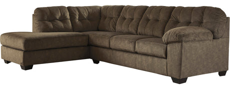 ALVEN Brown 126" Wide Queen Sectional Sleeper