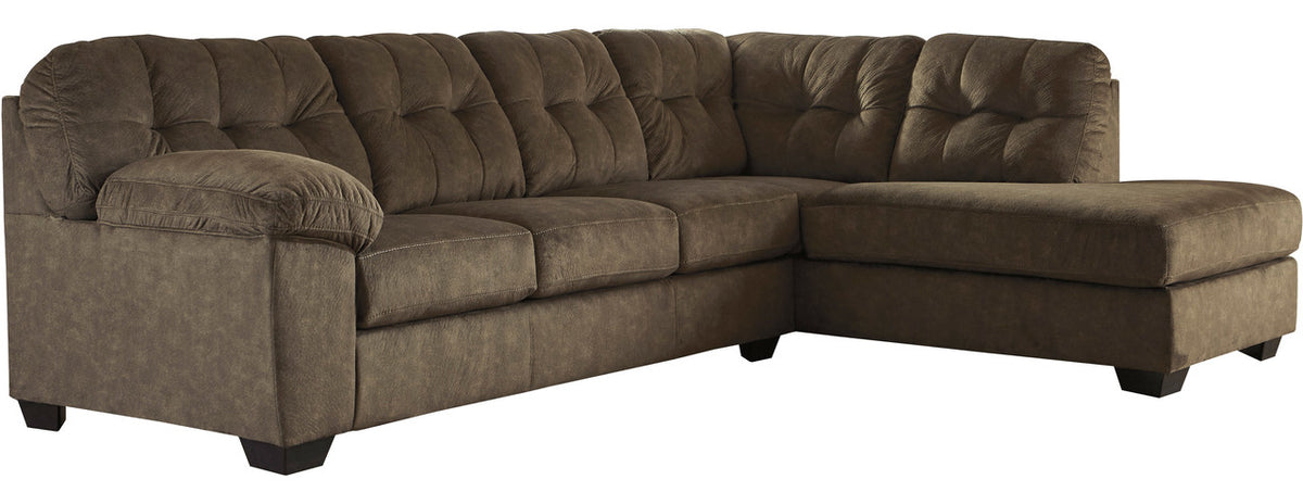 ALVEN Brown 126" Wide Sectional