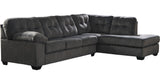 ALVEN Gray 126" Wide Gray Sectional