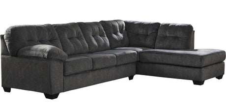 ALVEN Gray 126" Wide Gray Sectional