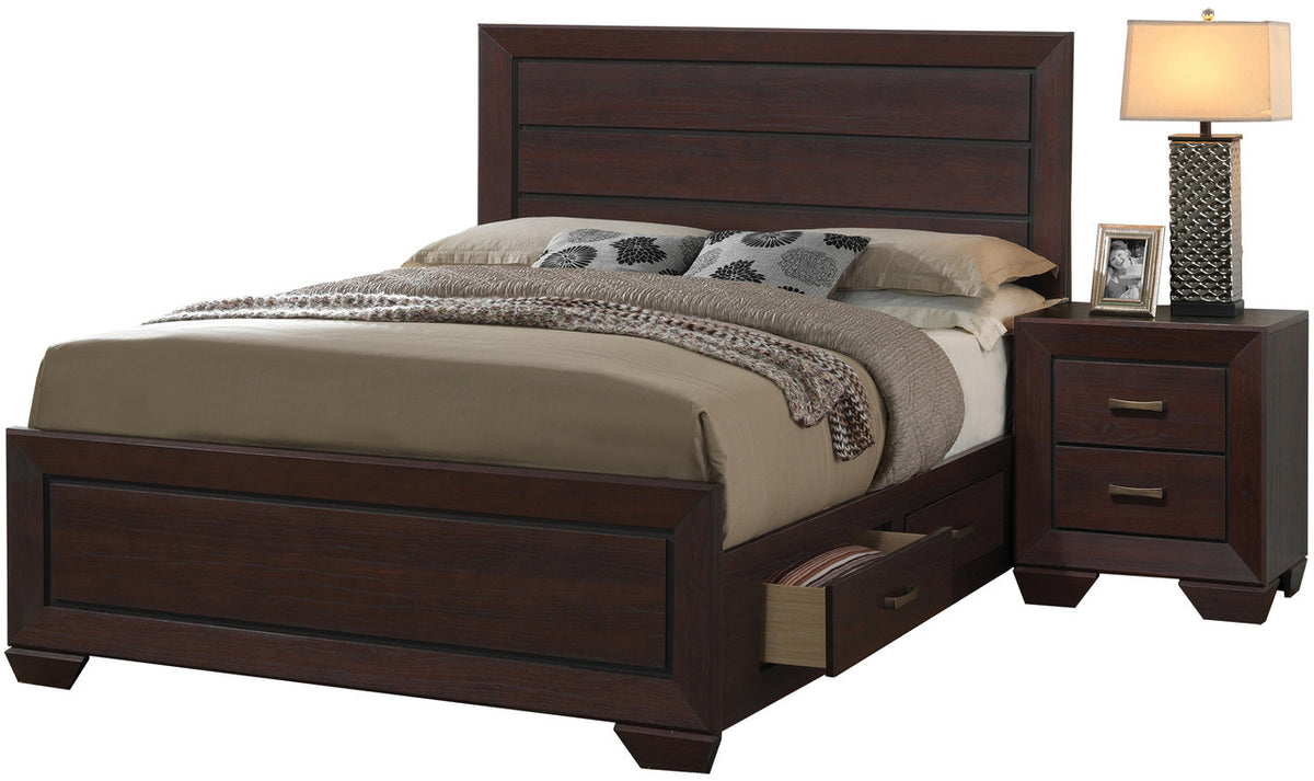 Andrews Brown Storage Bed