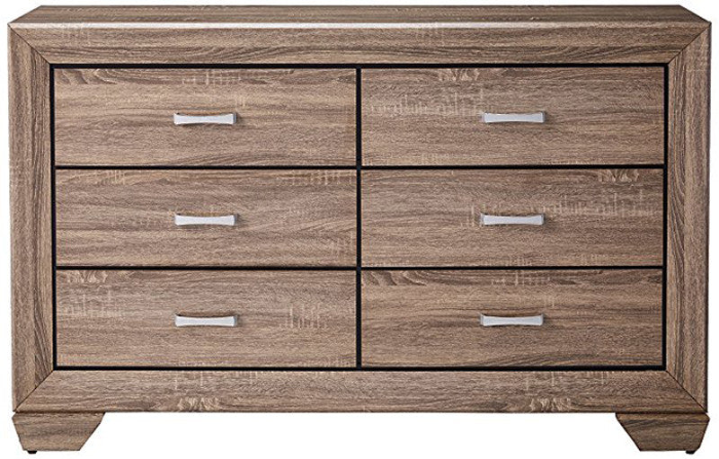 ANDREWS Taupe Dresser & Mirror
