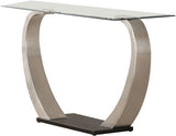 ANGELINA Satin Silver 48" Wide Sofa Table