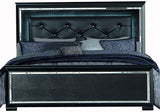 ANNIE Black Lighted Bedroom Set