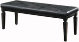 ANNIE Black 54" Wide Bench