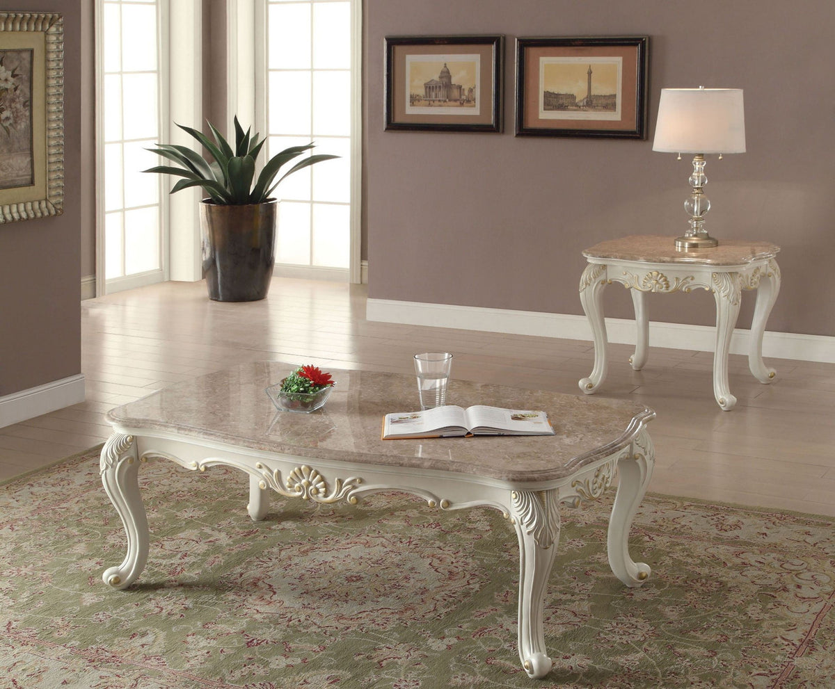 ANTOINETTE Pearl 52" Wide Coffee Table