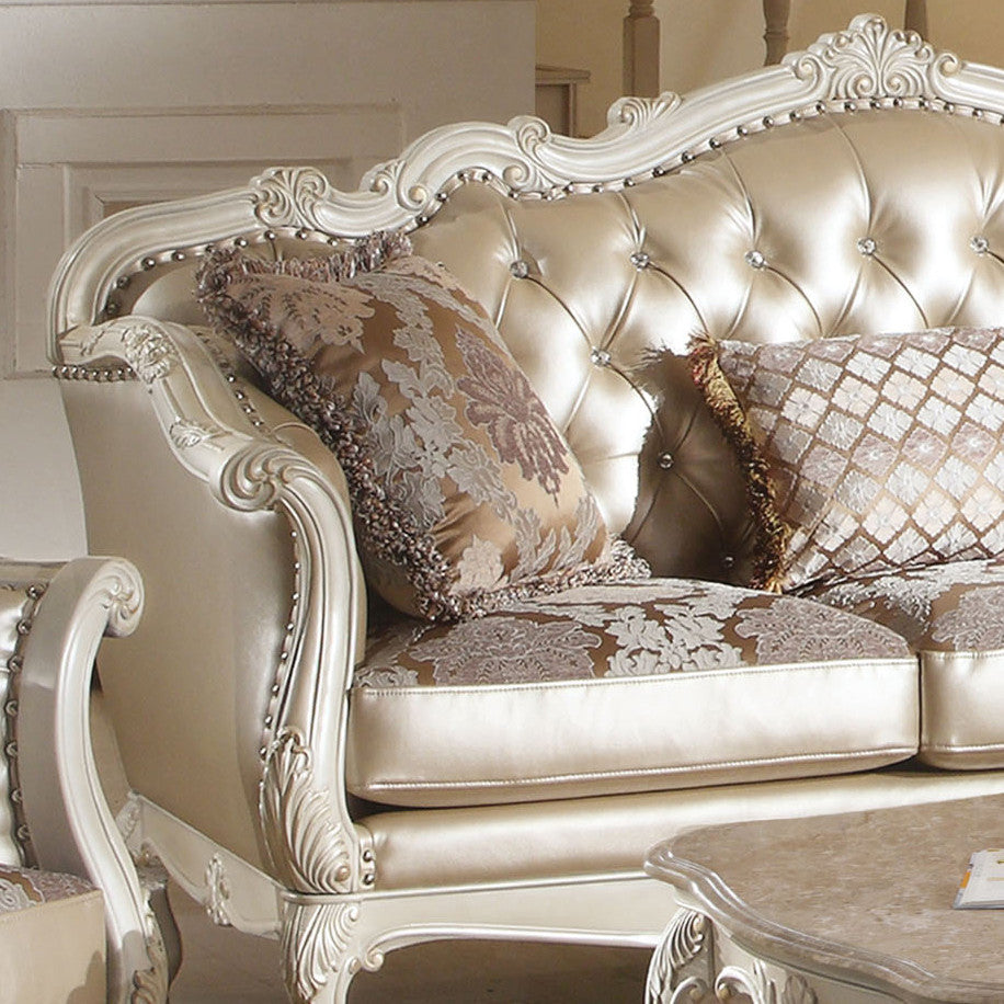 ANTOINETTE Pearl 63" Wide Loveseat