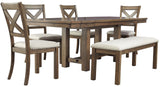 ALPINE 6 Piece Dining Set