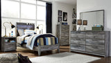 APTON Gray Lighted Youth Bedroom Set