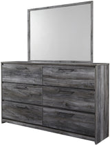 APTON Gray 62" Wide x 69" Height Dresser & Mirror