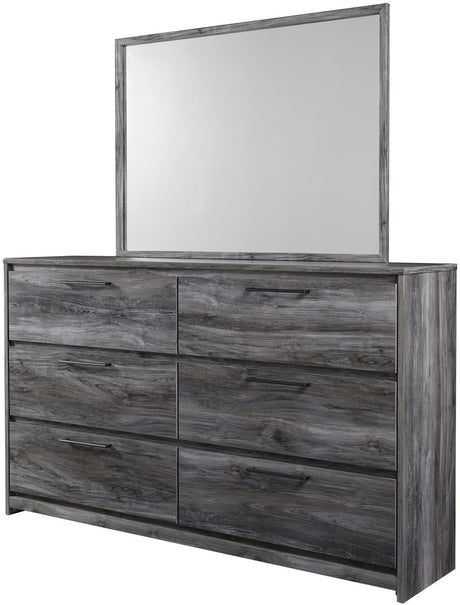 APTON Gray 62" Wide x 69" Height Dresser & Mirror