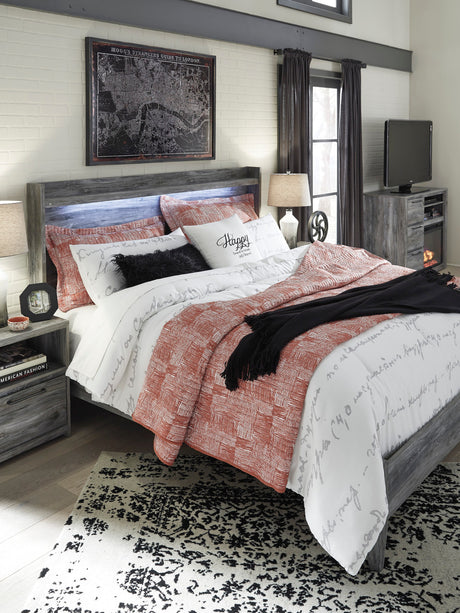 APTON Gray Lighted Youth Bedroom Set