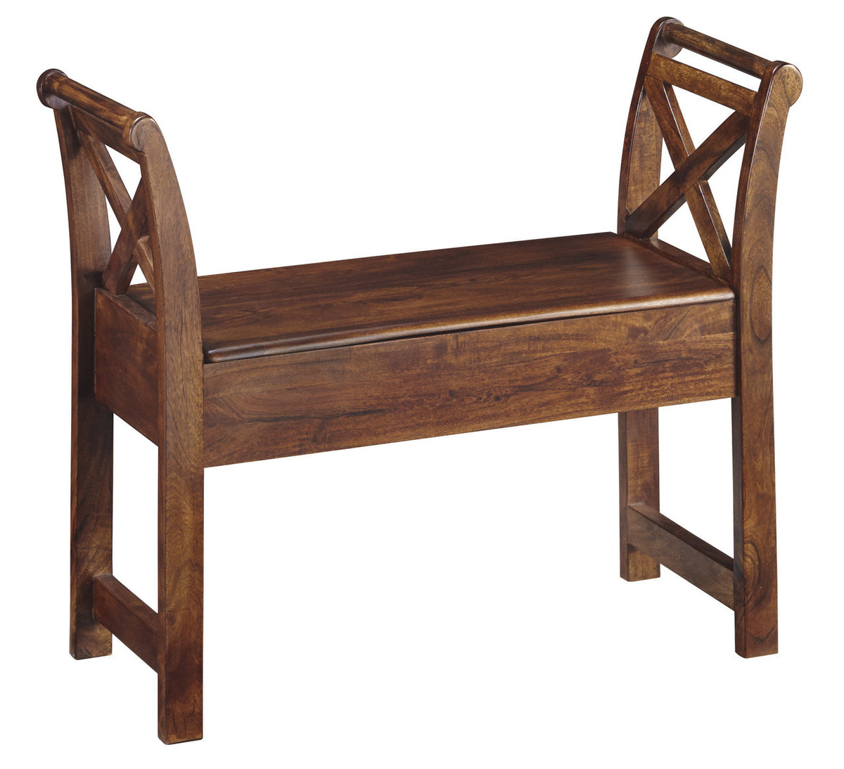 ARANDEL Warm Brown 36" Wide Accent Bench