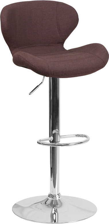 ARCHIE Brown Swivel Barstool