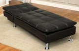 AZARIA Black Sofa Bed with Chaise
