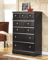 DOMINIC Black 31" Wide 5 Drawer Chest