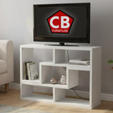 BAIER Pure White 47 Inch Wide x 22" Height TV Stand (RTA)