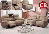 BANDERA Brown Power Reclining Sofa & Loveseat
