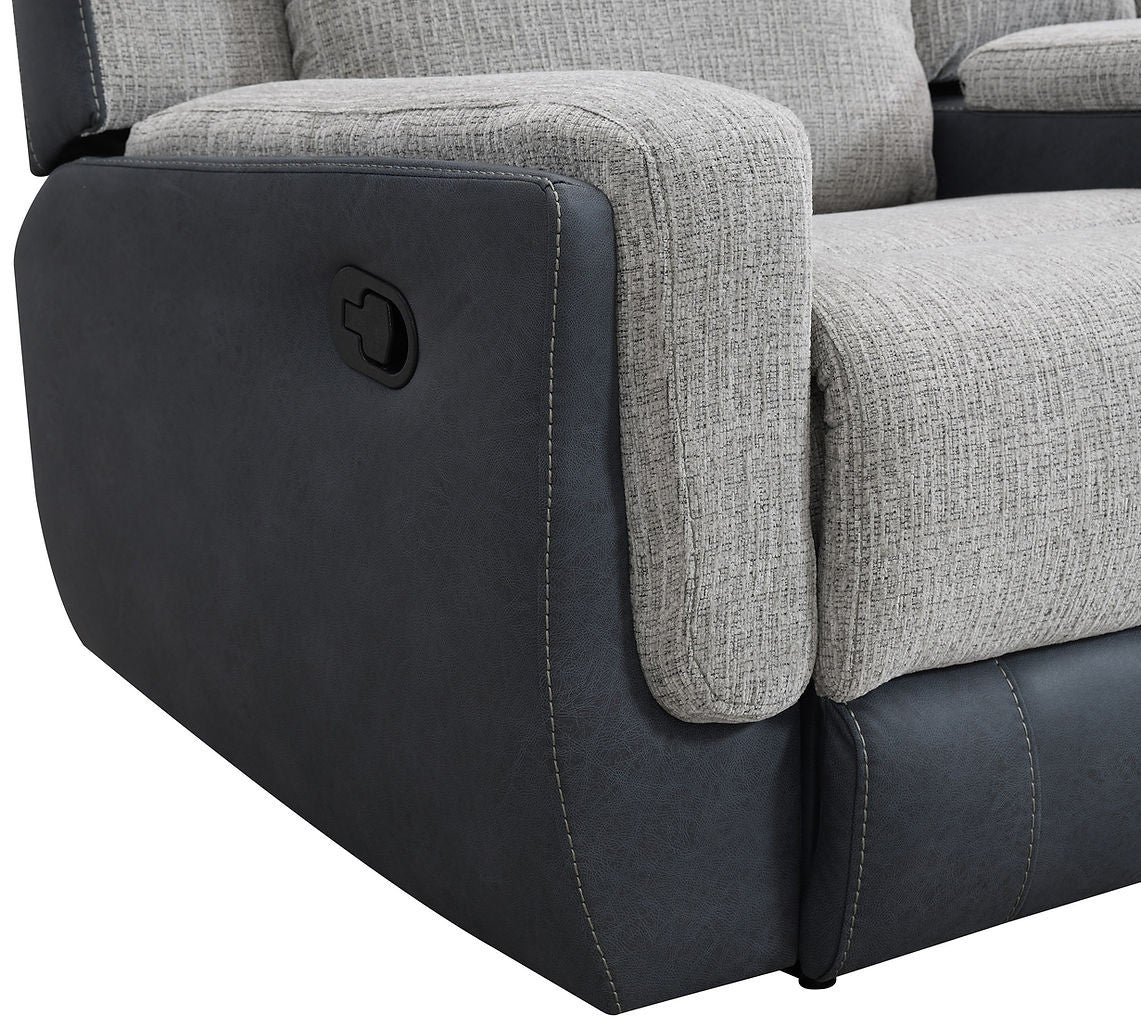 BANDERA Gray Power Reclining Sofa & Loveseat